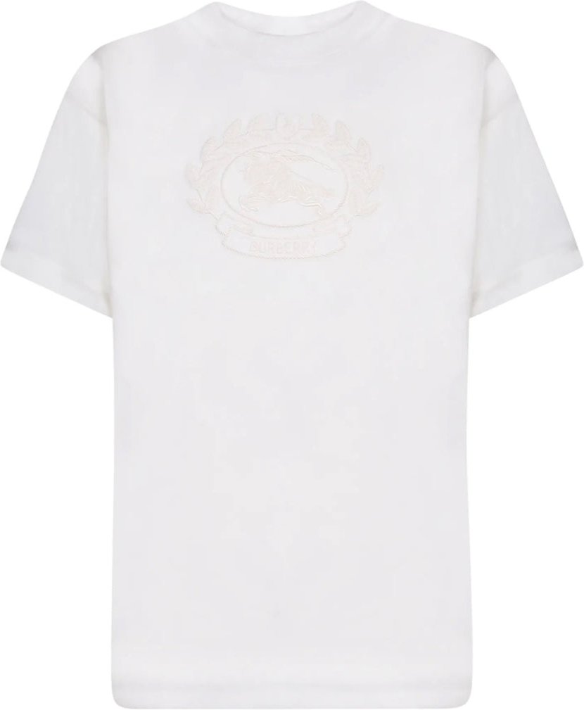 Burberry - T-shirt „ekd" Mit Aufgesticktem Logo In Kreide