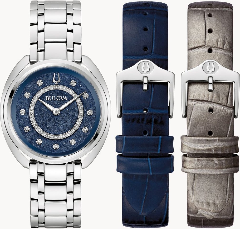 Bulova Duality Silber Damen Armbanduhr 96X160