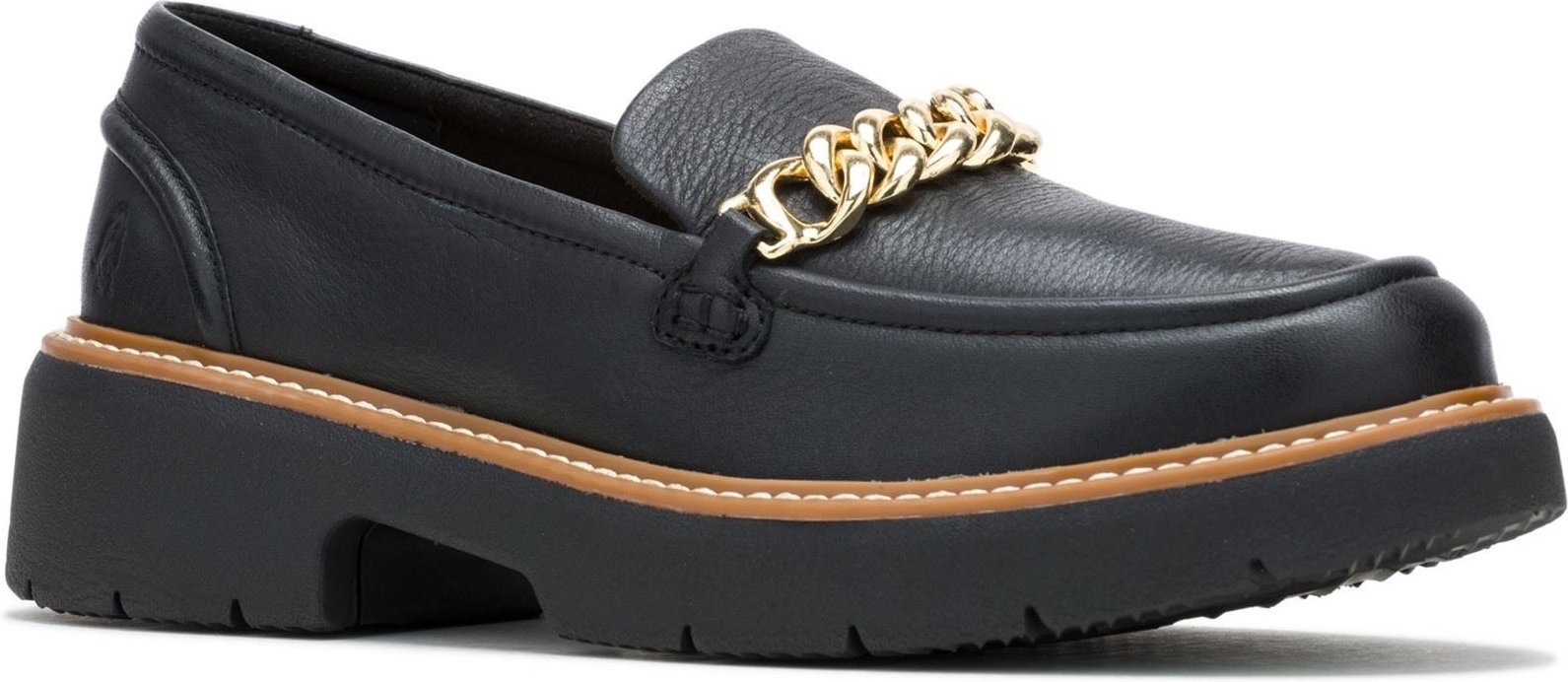 Hush Puppies Jodie Leder Damen Schwarz Slipper