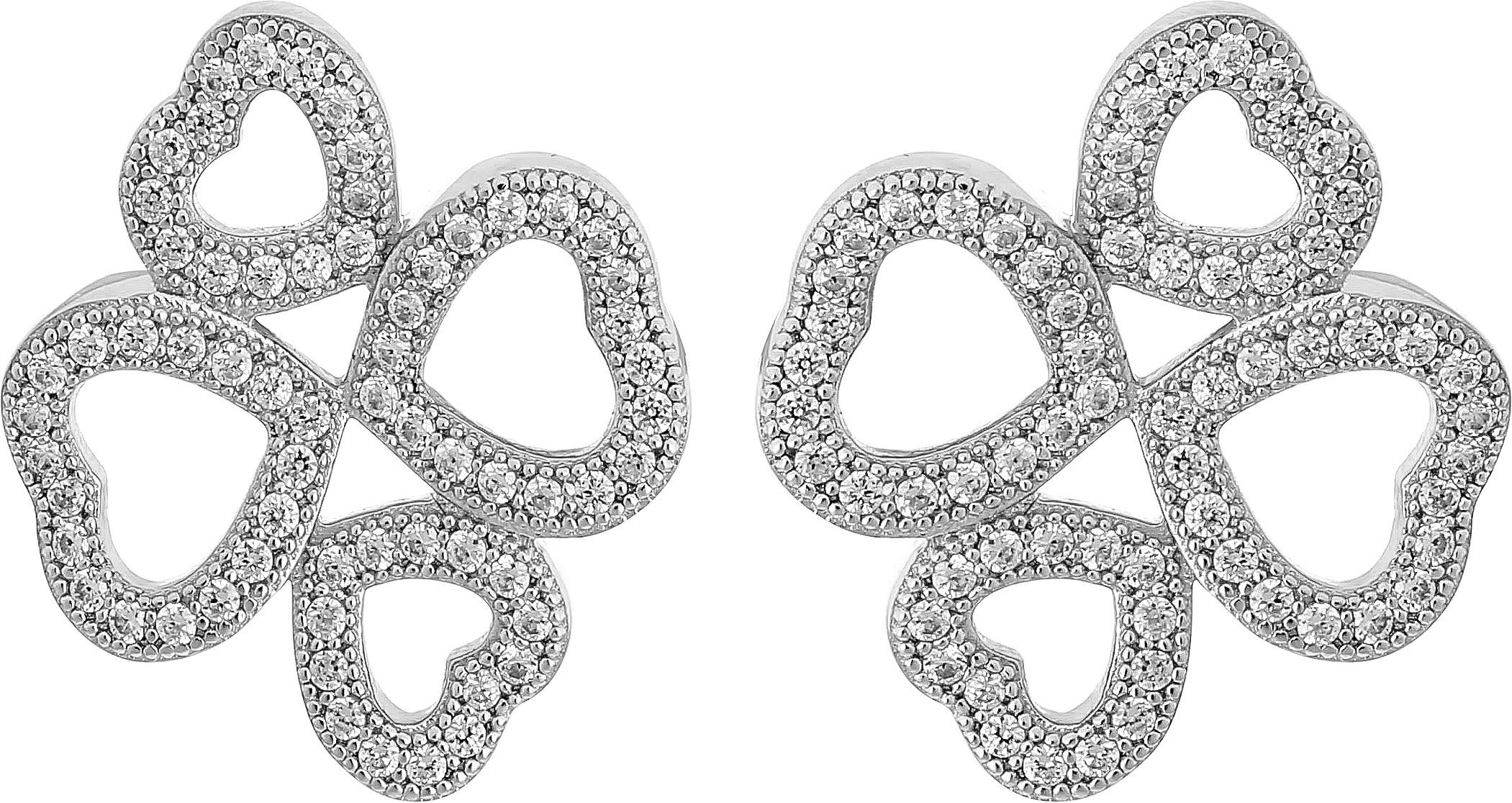 Orphelia 'Rilla' Damen 925 Sterling Silber Stud Ohrringe - Silber ZO-7356