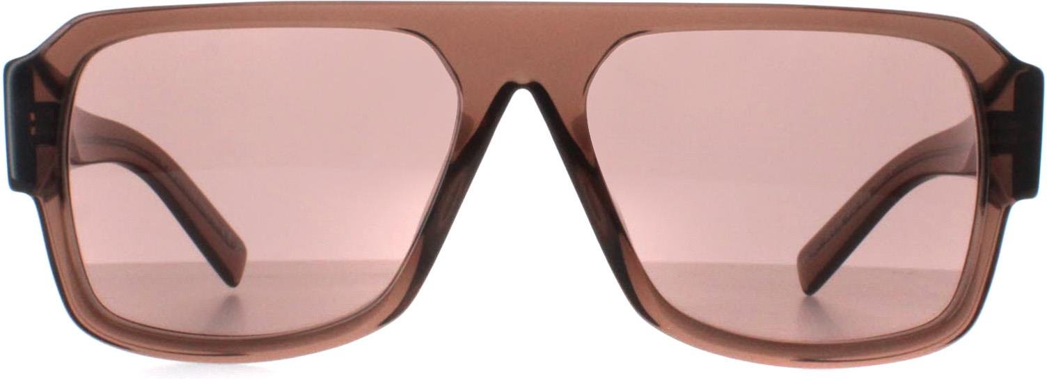 Prada PR22YS 17O60B transparent braun hellbraun Sonnenbrille