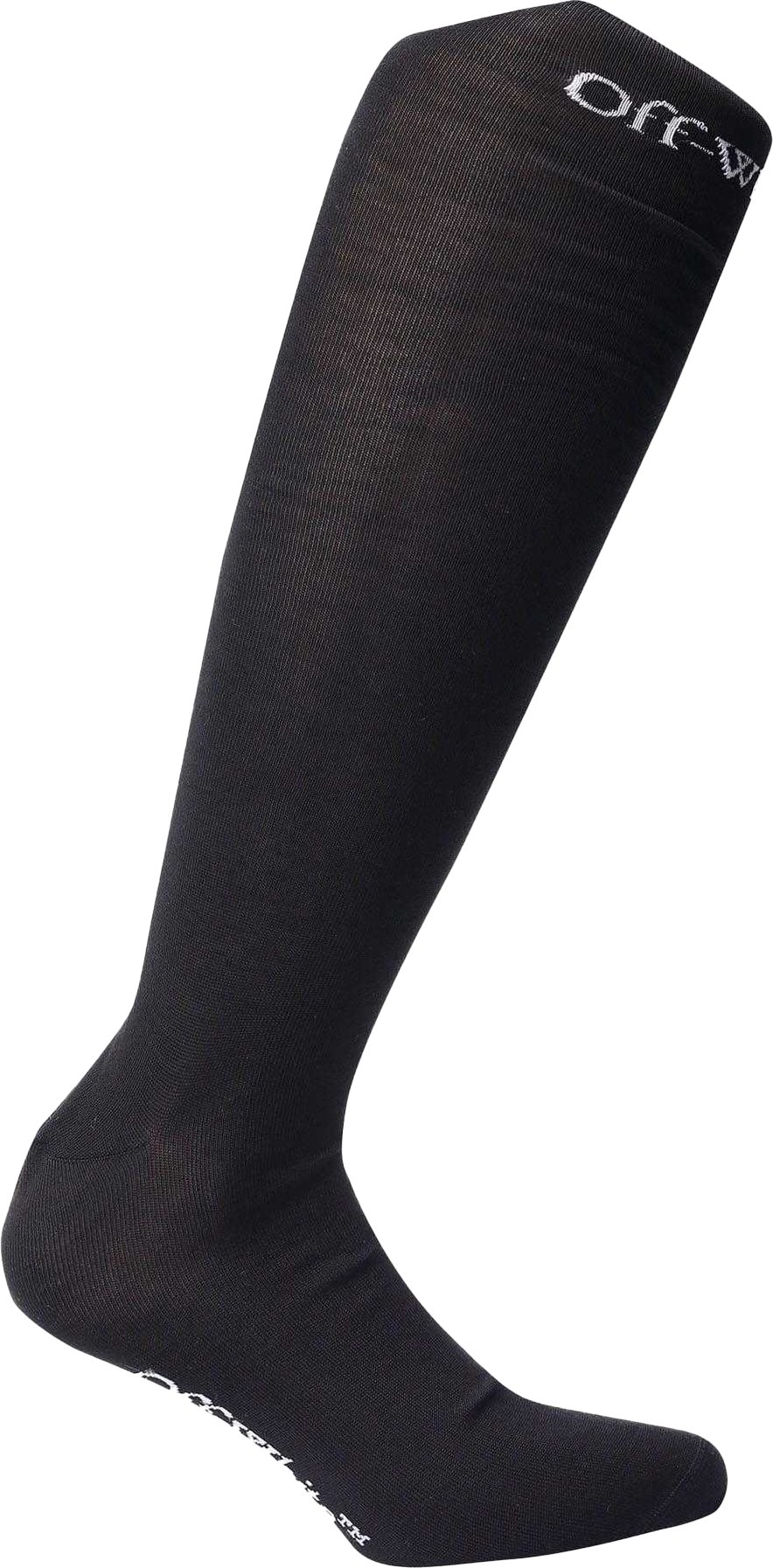 Off White - "Bookish" Socken für Herren/Damen Unisex, Lang (Schwarz/Weiß)