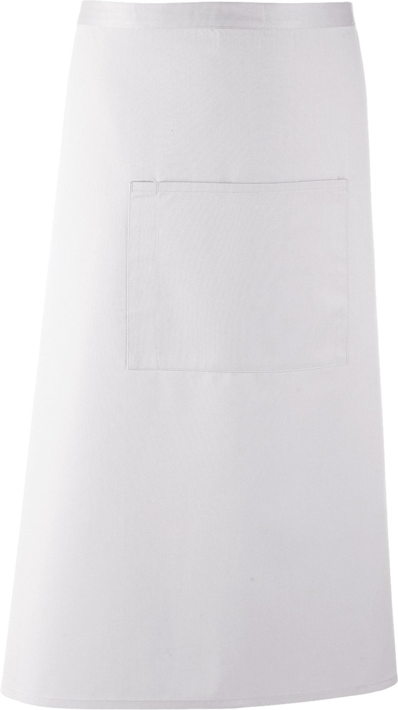 Premier Unisex Colours Barschürze (lange kontinentale Form) (2er-Pack) (weiß)