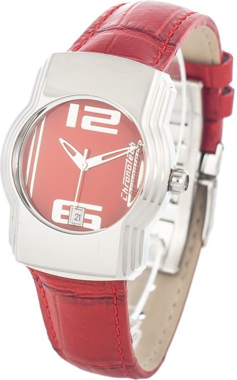 7279 Rote Lederarmbanduhr