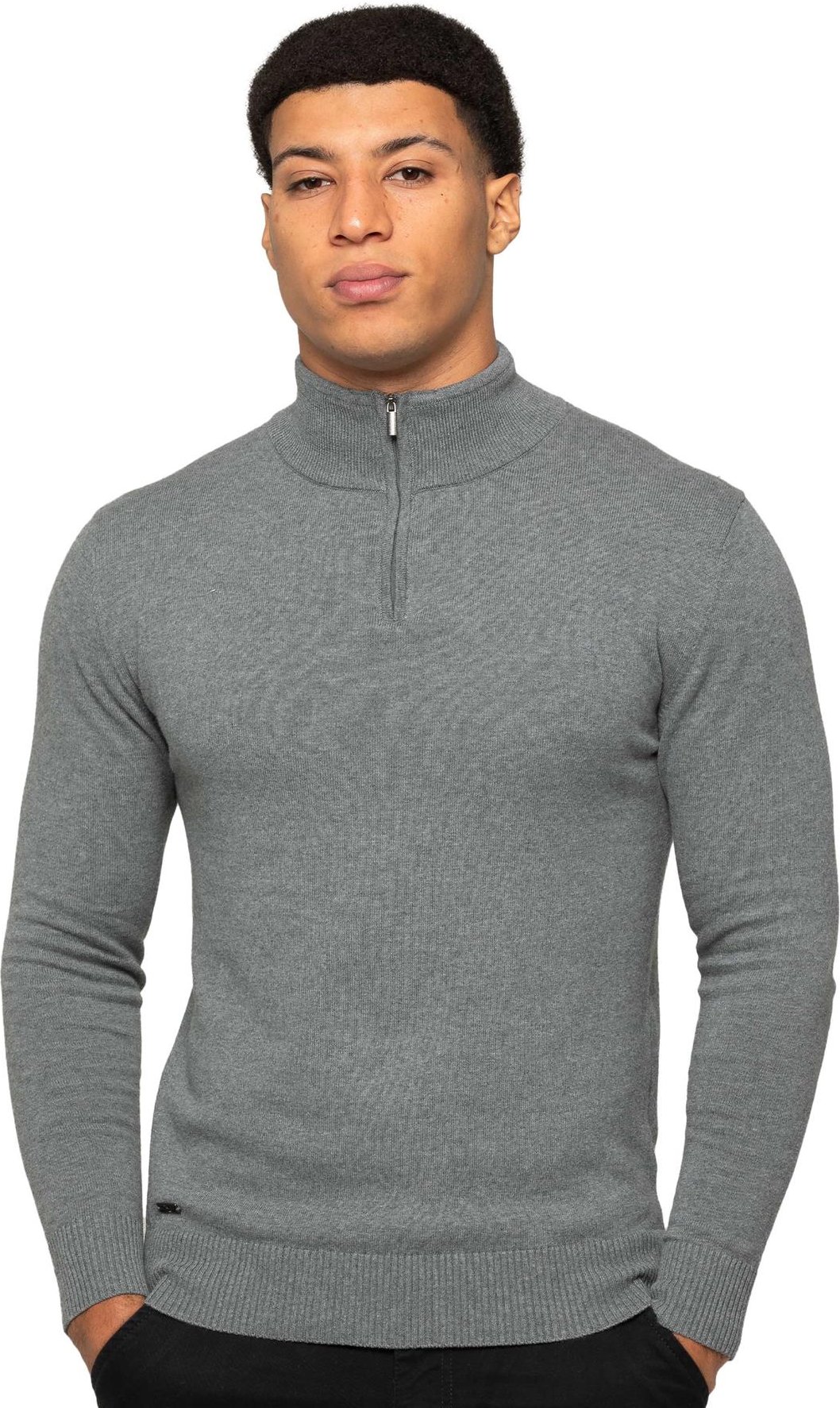 Thumbnail - Enzo Milano | Mens Half Zip Strickpullover
