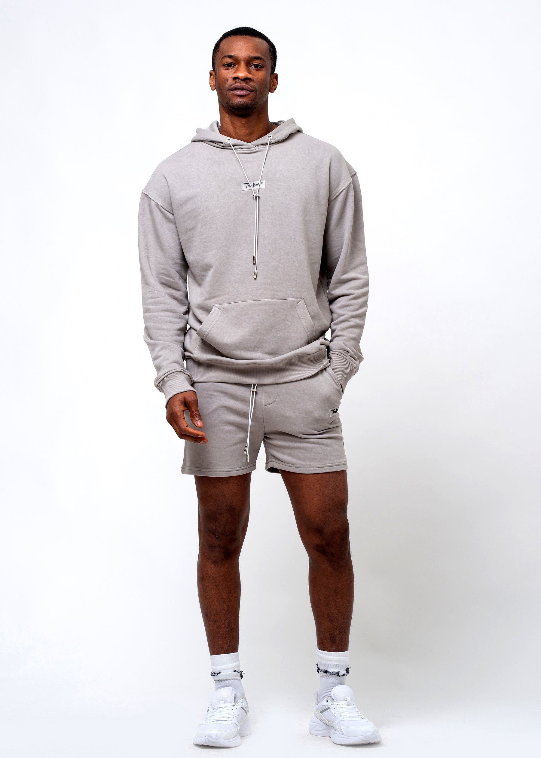 Tom Barron Herren Shorts Moderner Trainingsanzug-Set