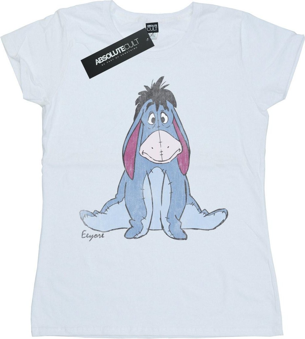 Disney - "Winnie The Pooh Classic Eeyore" T-Shirt für Damen (Weiß)