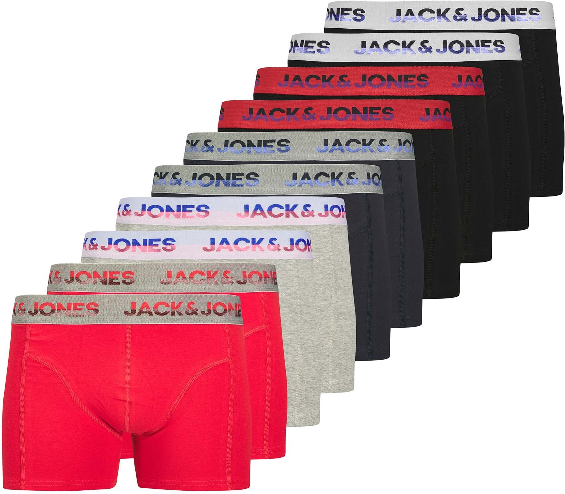 Thumbnail - Jack & Jones Jacjadon Solid Trunks 10 Pack Boxershort