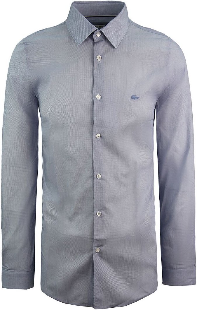 Lacoste Slim Fit Herren Blaues gewebtes Hemd