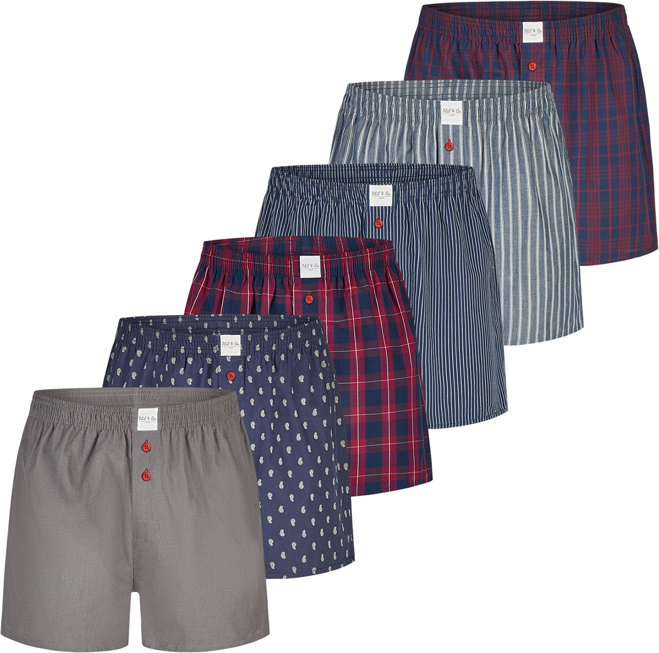 Thumbnail - Phil & Co. Berlin Herren Boxer ClassicsBoxershorts, Unterhose, Boxerbriefs