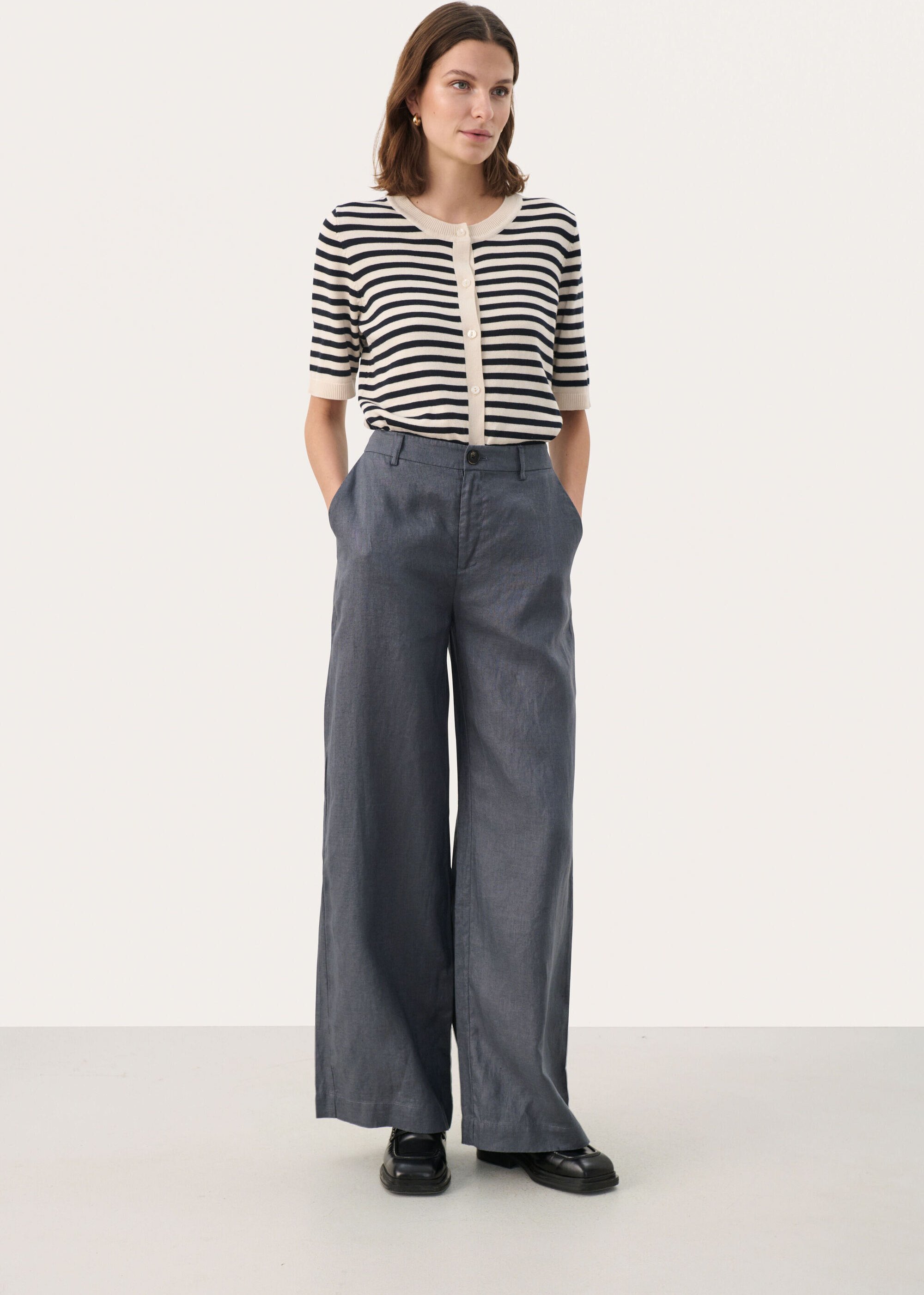 Thumbnail - Casual Hose Classic fit Turbulence grey