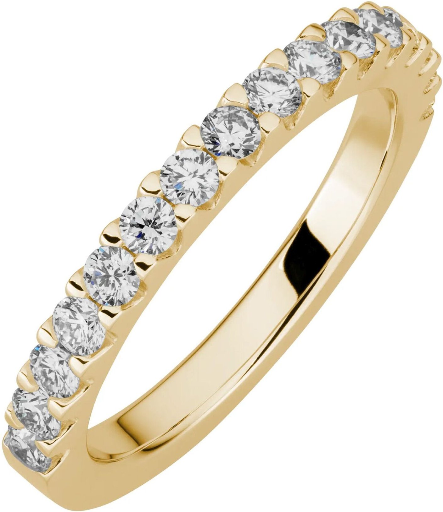 Lyomi Ring 585/- Gelbgold 16 synth. Diam. 0,70ct.