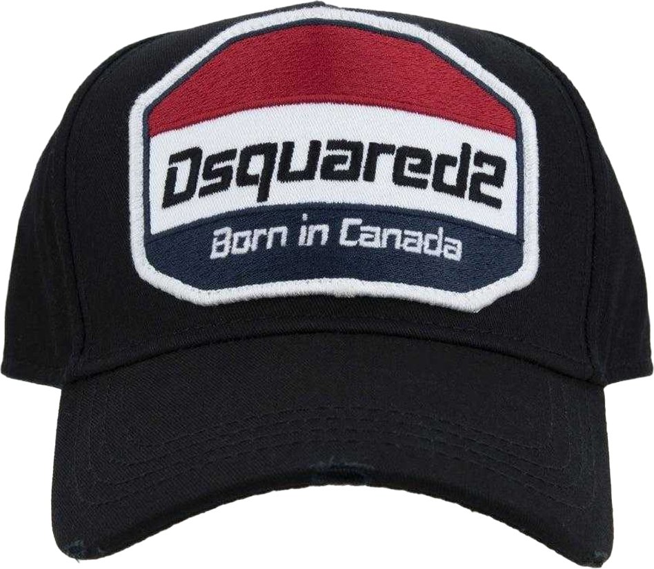 DSquared2 Born In Canada Logo Cap (Schwarz)