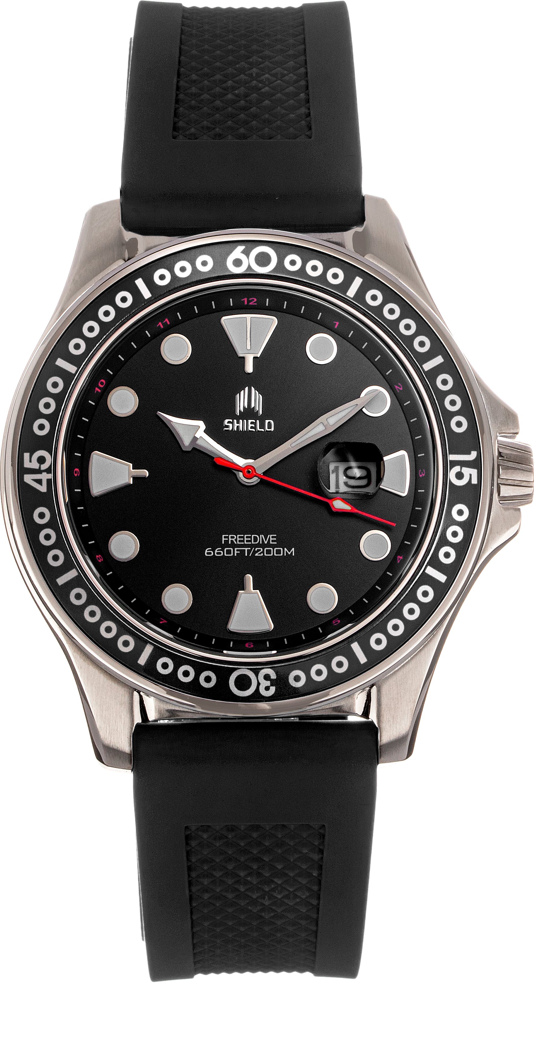 Montre à bracelet d'apnée Shield avec date