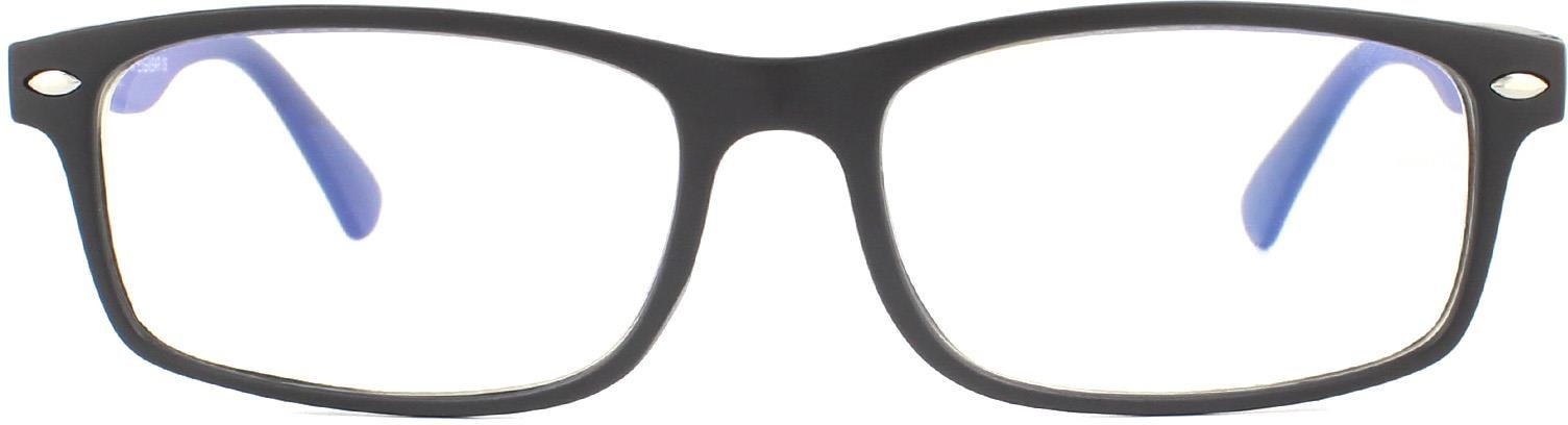Montana Rechteckig Matt Schwarz Unisex Frauen Brillenfassungen