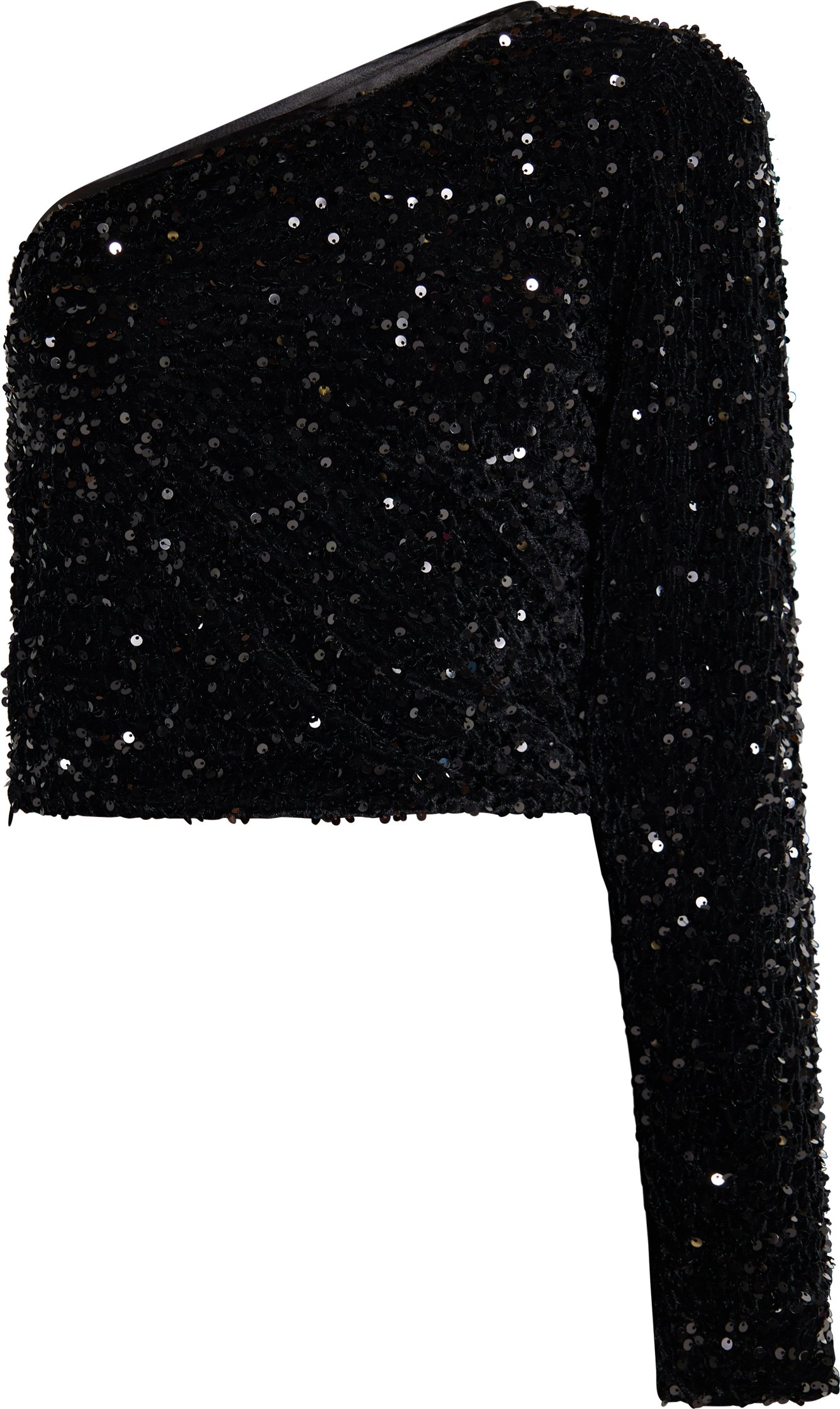 Faina One-Shoulder-Top Damen schwarz