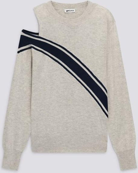 Silberweißer Damenpullover ALYCE