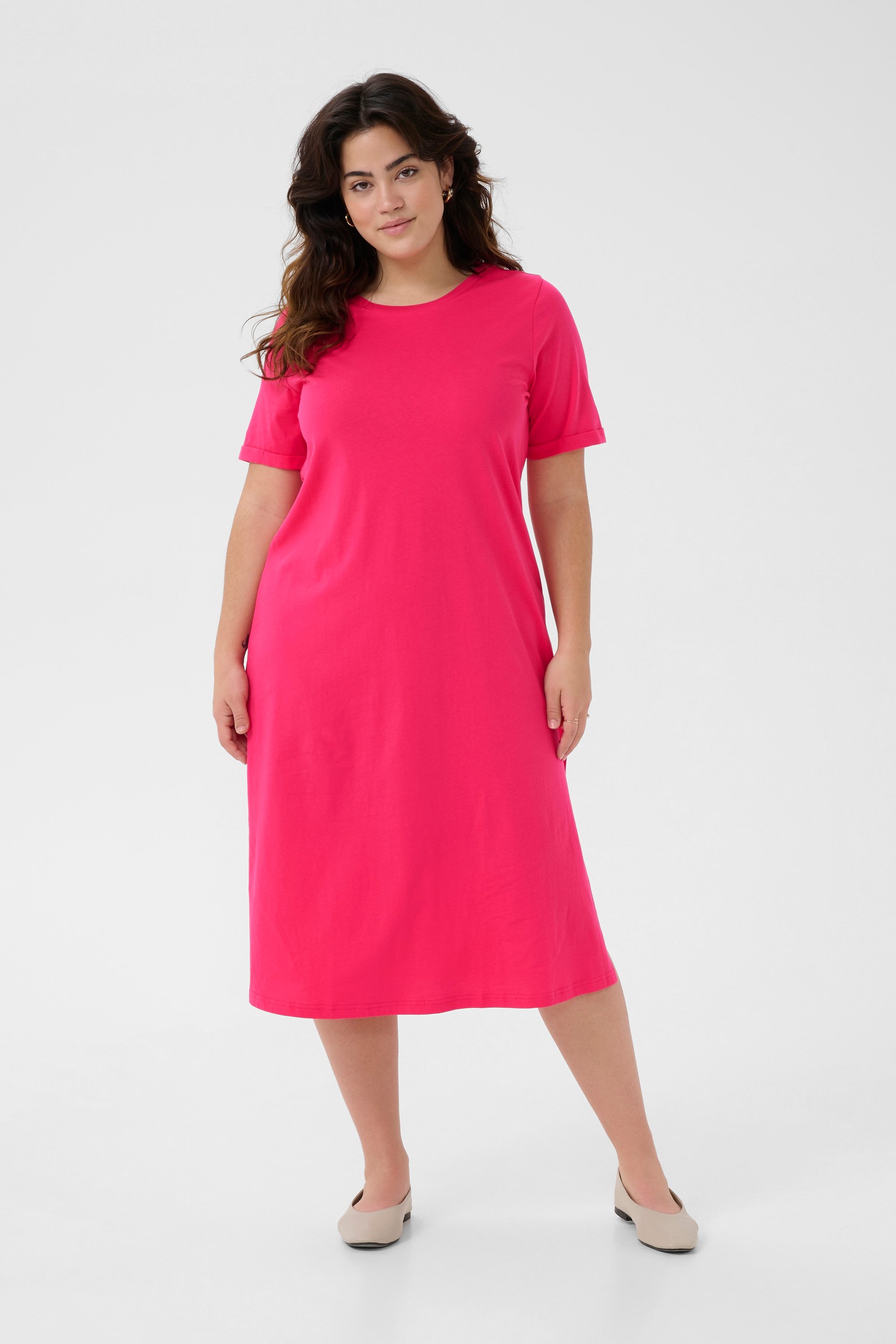 Thumbnail - Kleid A-shape Raspberry pink