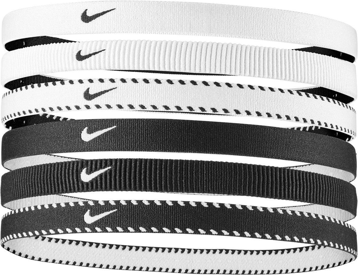 Nike - Haarband Flexibel(6er-Pack) (Schwarz/Weiß)