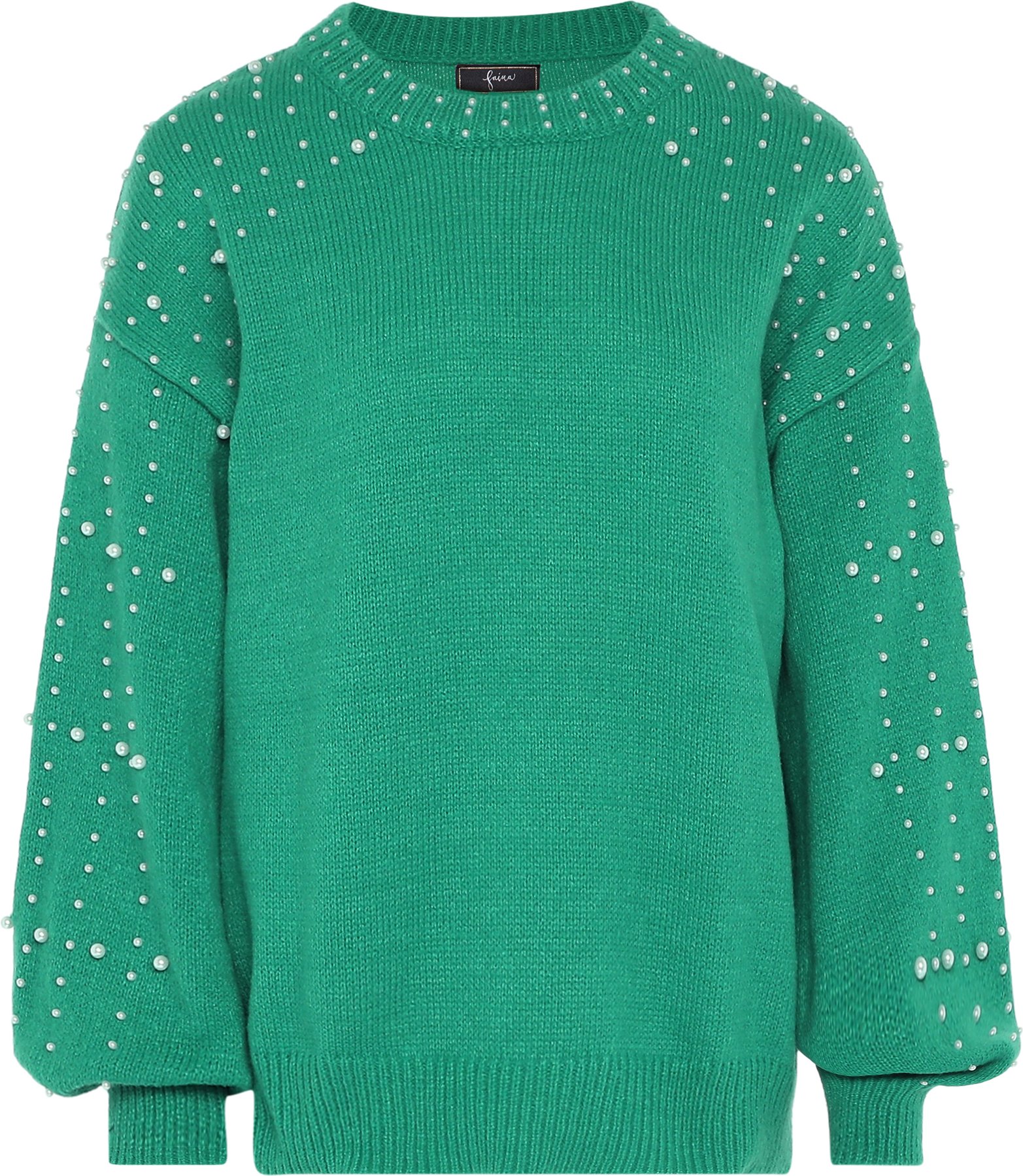Faina Pullover mit Perlen Damen grün