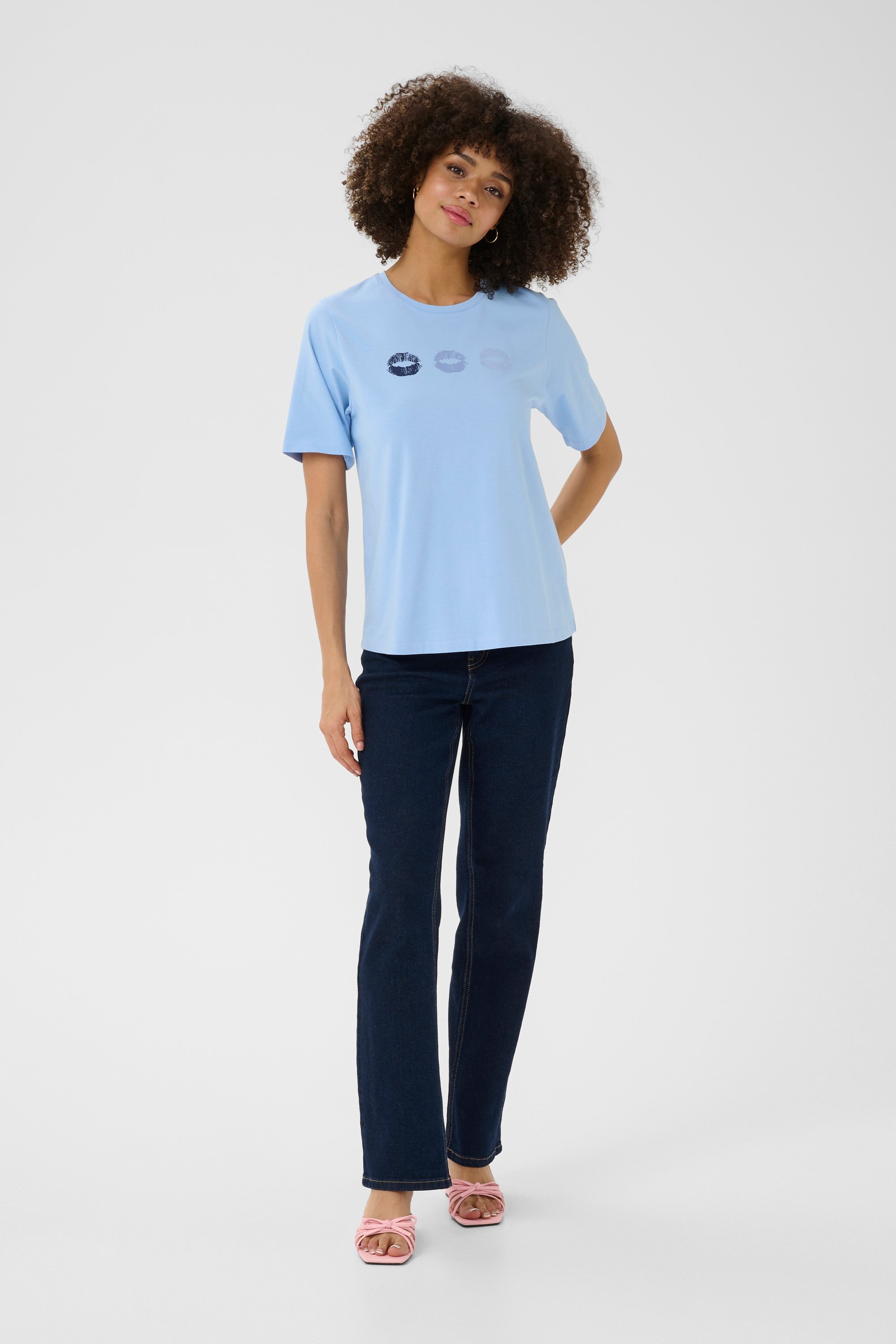 T-shirt Relaxed fit Serenity blue