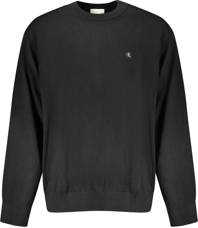 Calvin Klein Schwarzer Baumwollpullover für Männer
