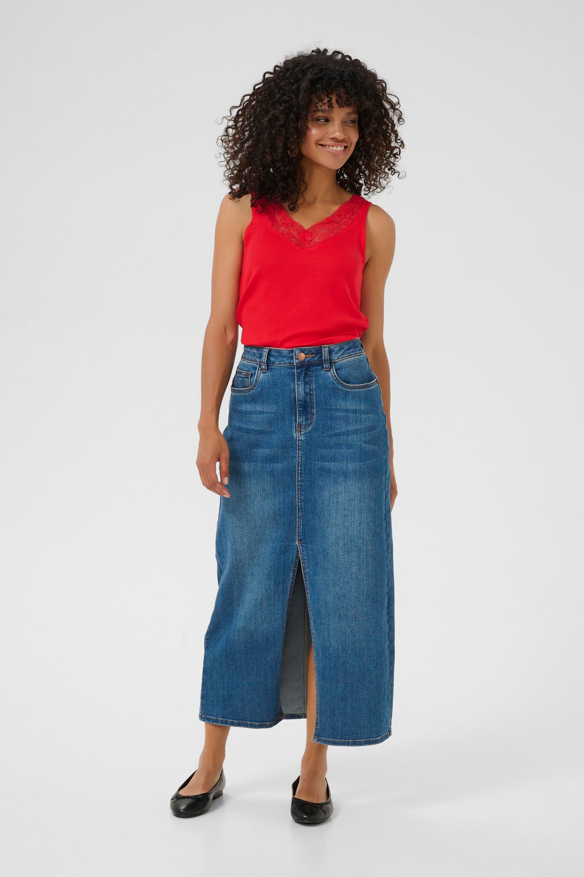 Ärmellose Bluse KAjenna Regular fit red