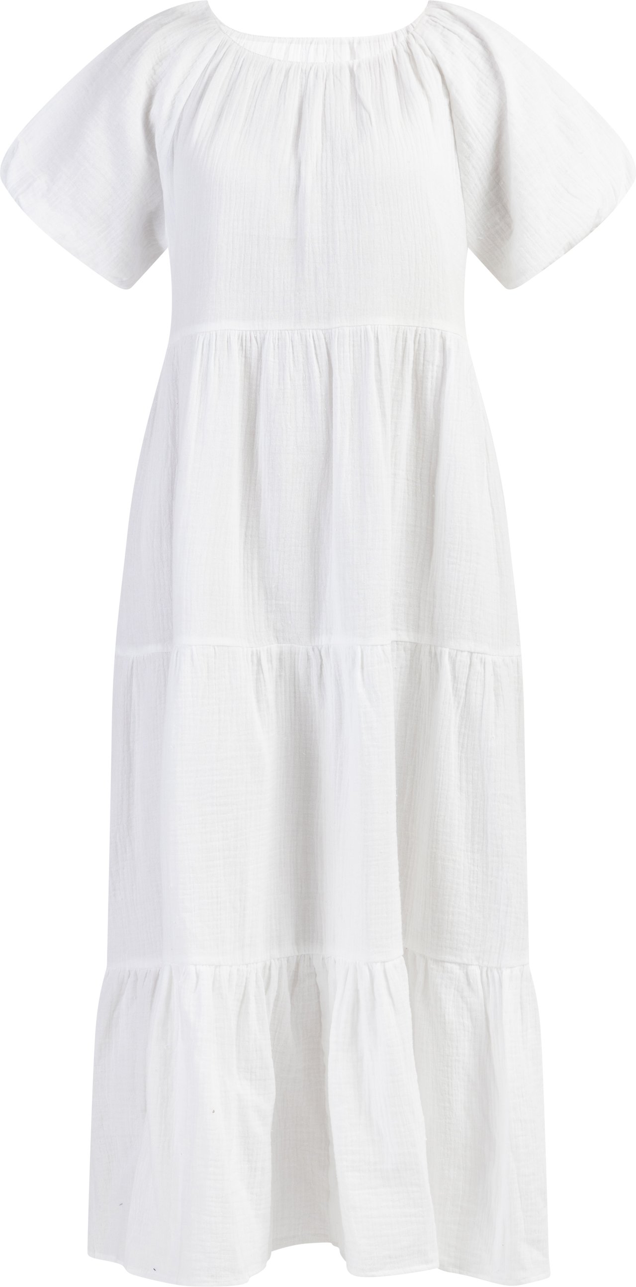 Dreimaster Maxikleid Damen weiss