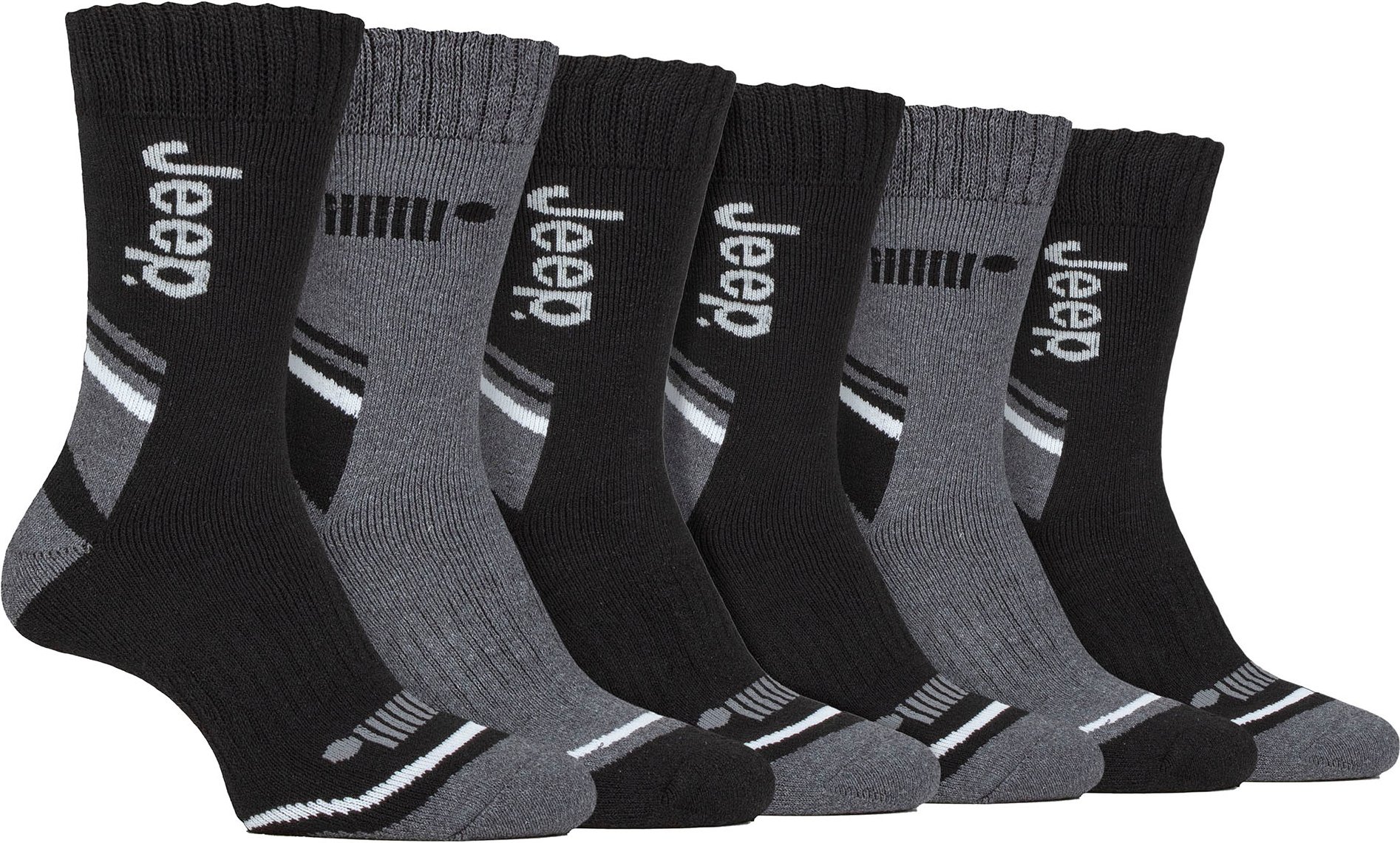 Herren 6er-Pack Wandersocken | Polyester-Socks für Outdoor-Aktivitäten