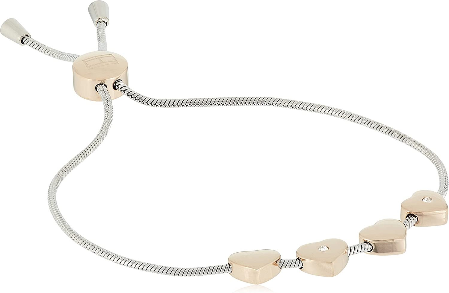 Tommy Hilfiger Damen-Armband aus Edelstahl - Silber/Roségold 2780122