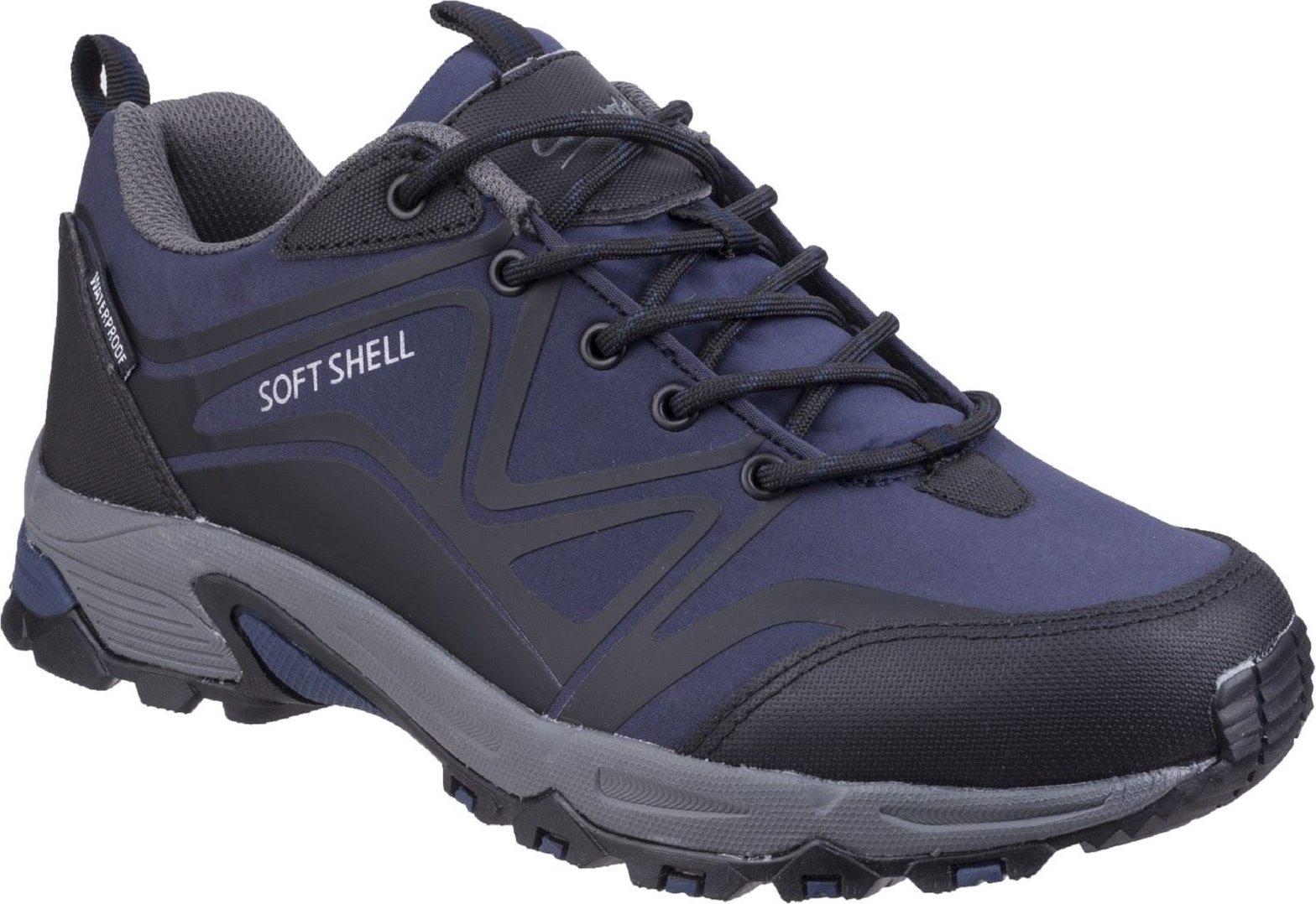 Cotswold Abbeydale Low Polyester Herren Wanderschuhe Blau/Schwarz/Grau