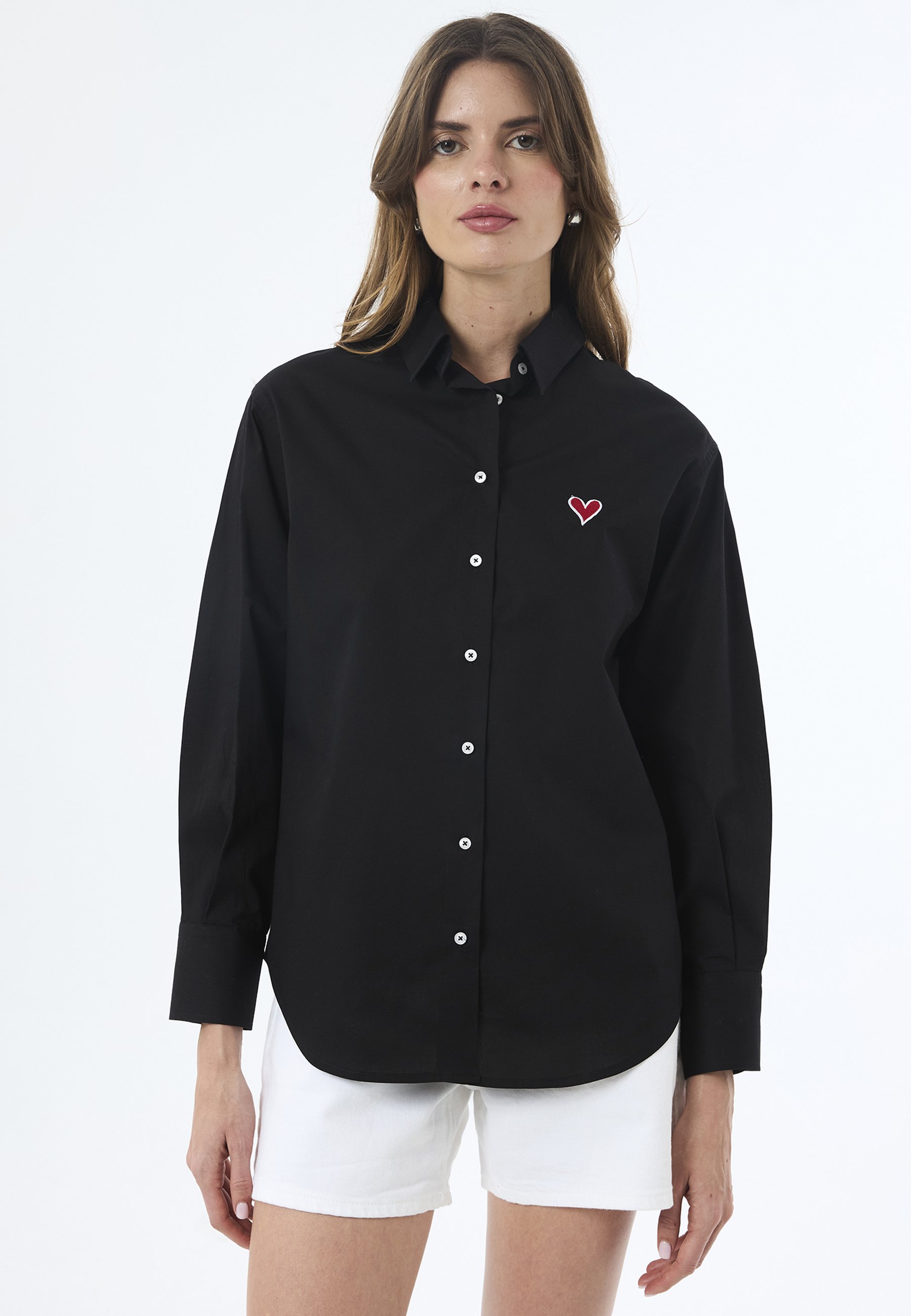 Hemd Langarm Poplin Hemd