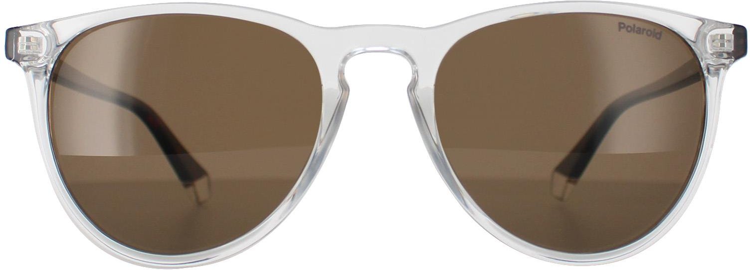 Thumbnail - Polaroid Rectangle Unisex Transparent und Havanna Bronze Polarisiert PLD 4152/S