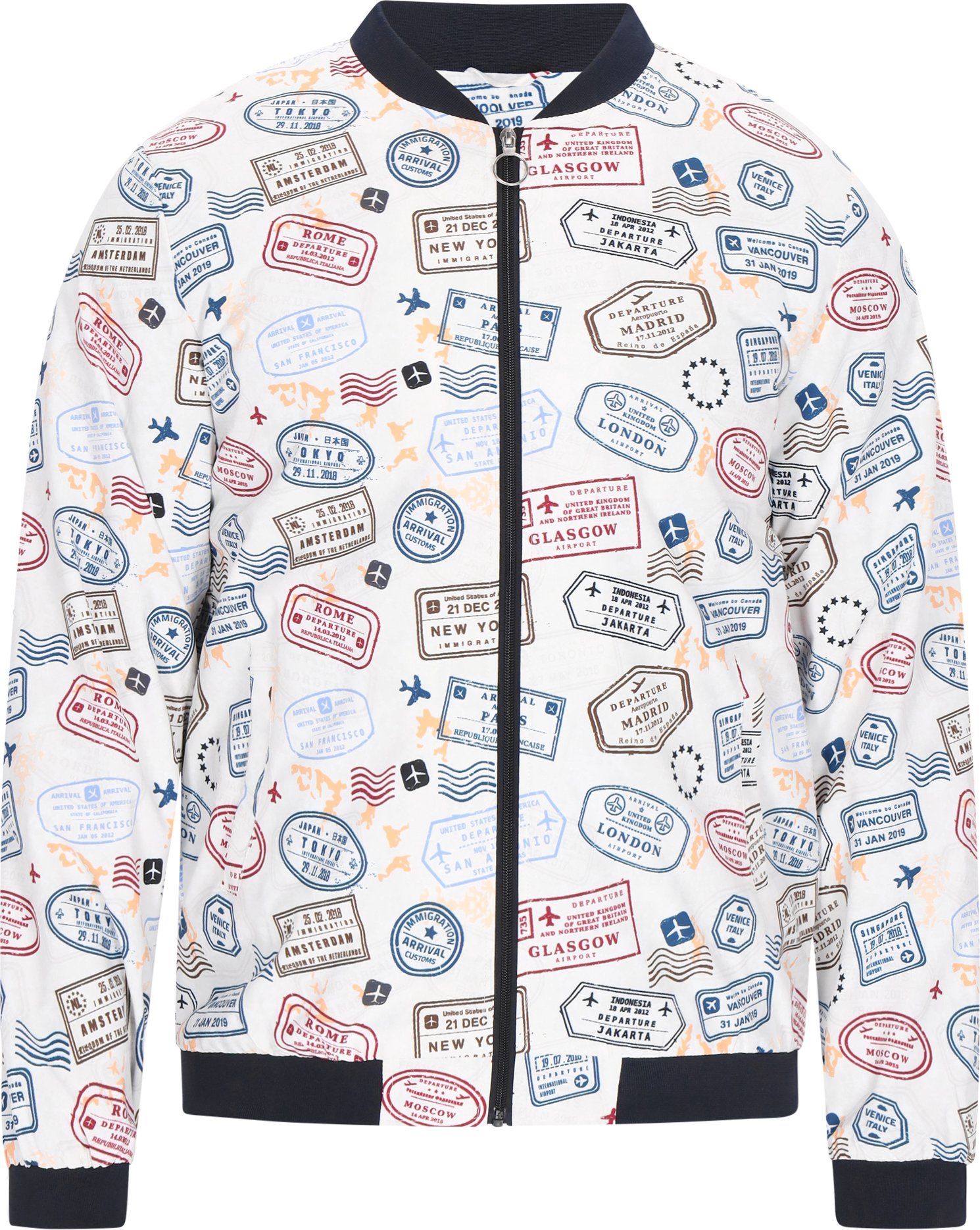 Mo Jacke Männer cremeweiß mehrfarbig