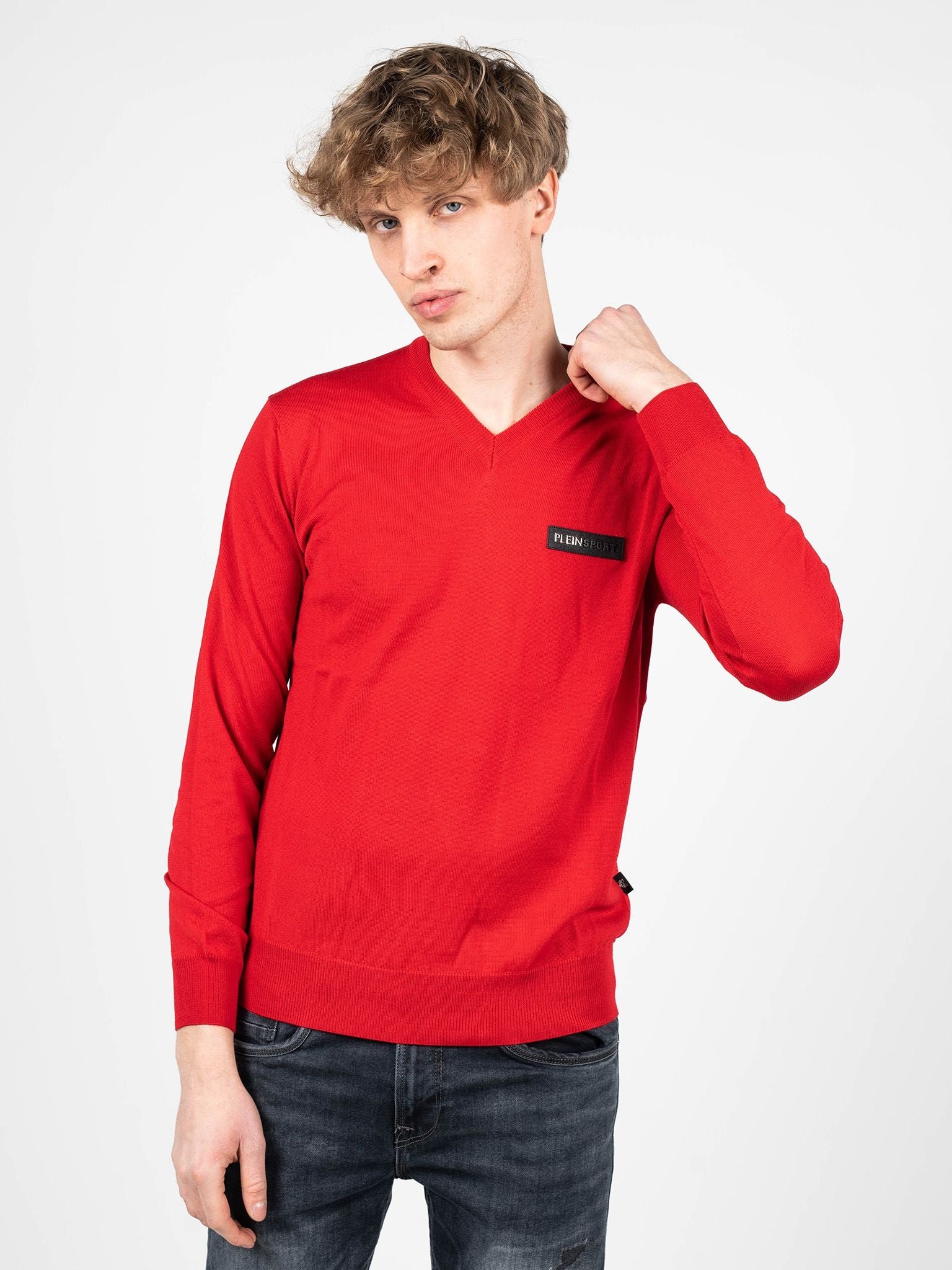 Plein Sport Pullover Merino Herren rot