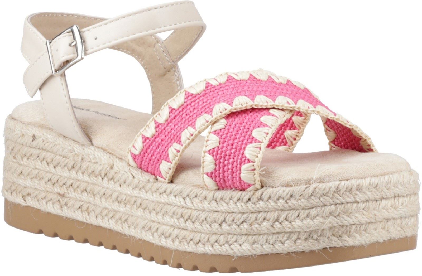 Hush Puppies Jemma Espadrille Polyurethan Damen Fuchsia Sandalen