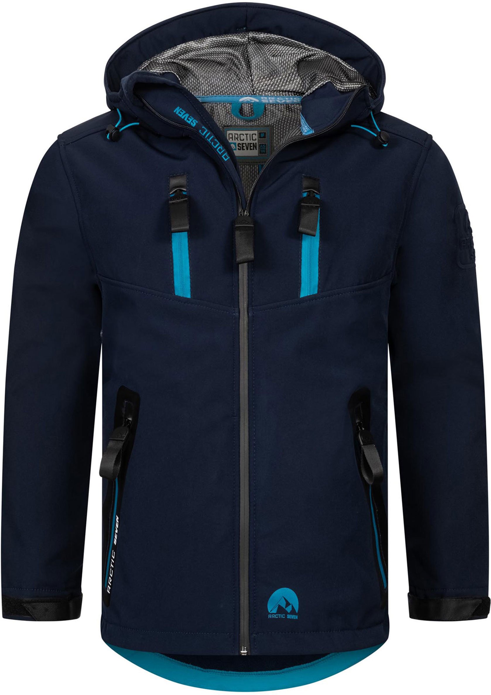 Arctic Seven Herren Softshell Jacke AS-306 – Outdoor Funktionsjacke, wasserabweisend, winddicht