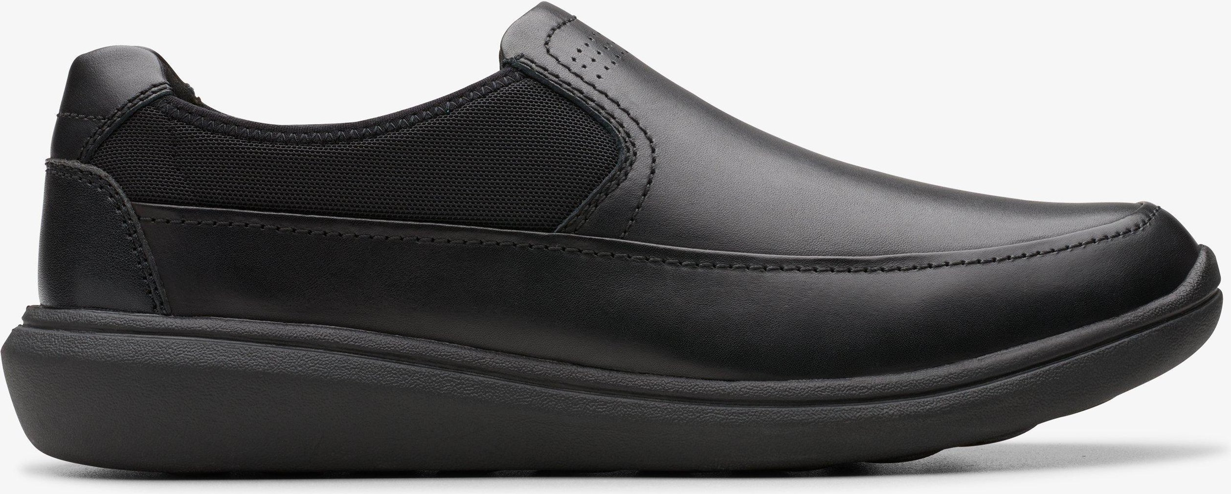 Watchet Schritt Schwarze Lederschuhe