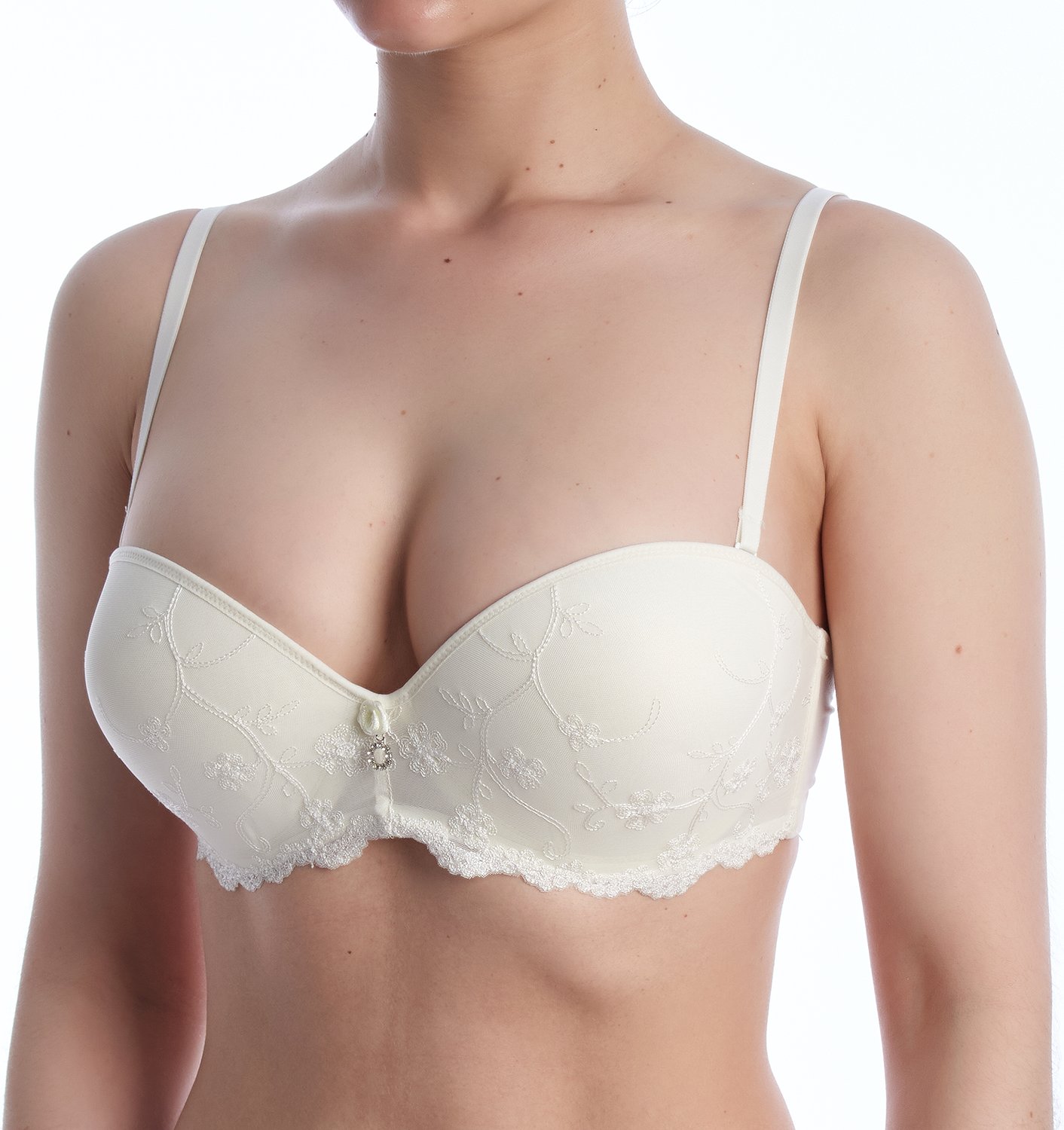 Hochzeits-BH ohne Träger mit Unterwire und Doppel-Push-Up GALA
