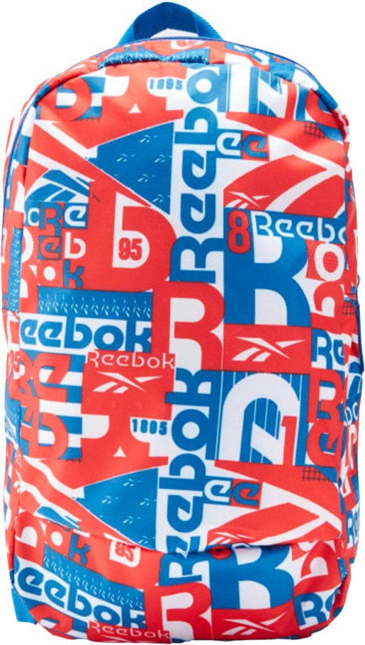 Reebok - Kinder Rucksack, Grafikdruck (Orange/Blau)