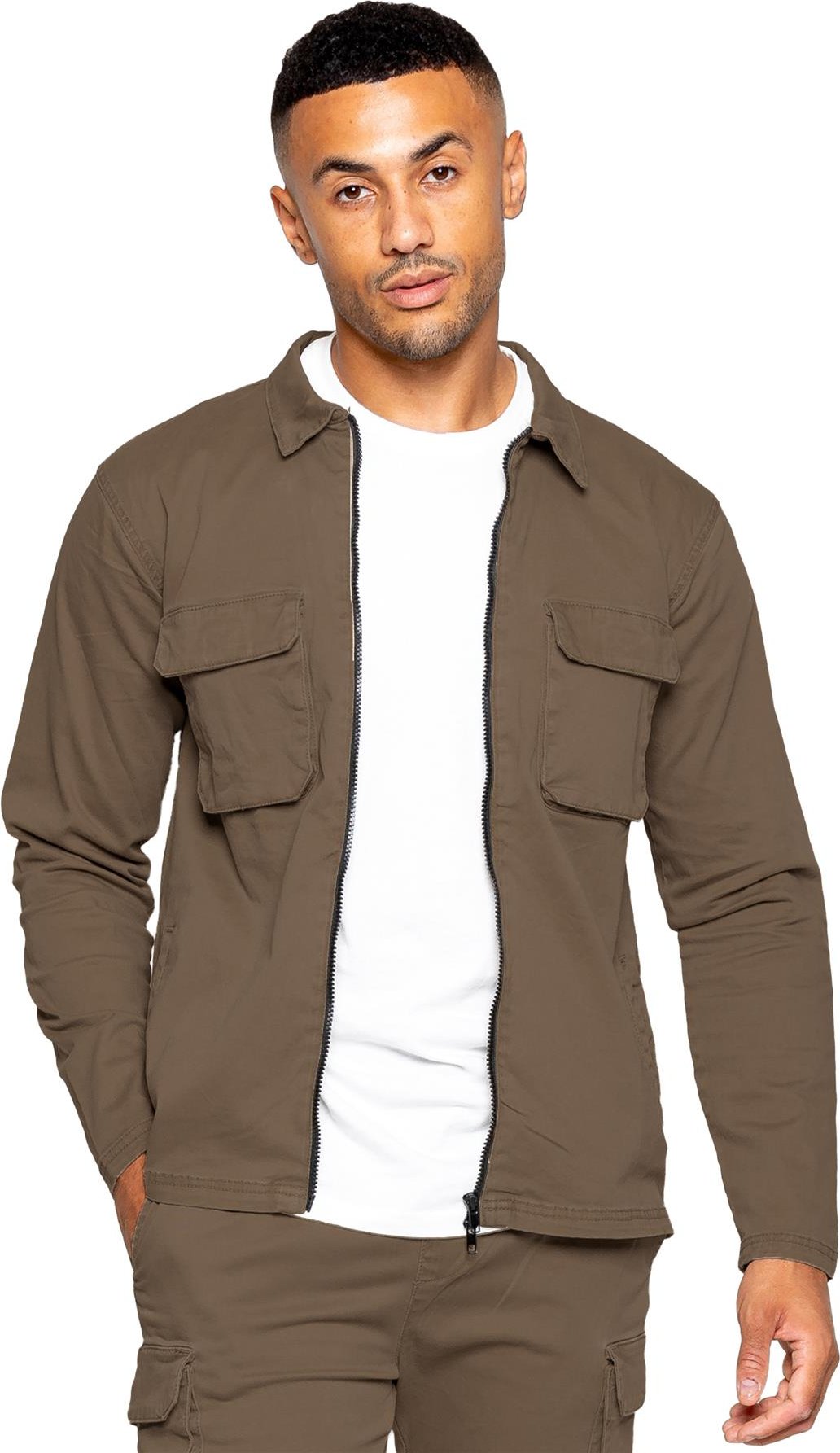 Enzo | Herren Cargo Overshirt Jacke