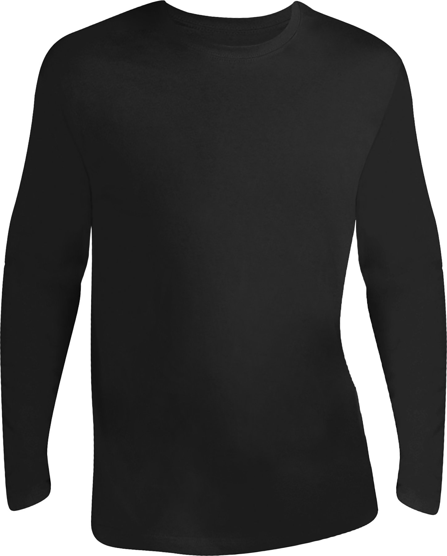 SOLS Herren Monarch Langarm T-Shirt (Tiefschwarz)