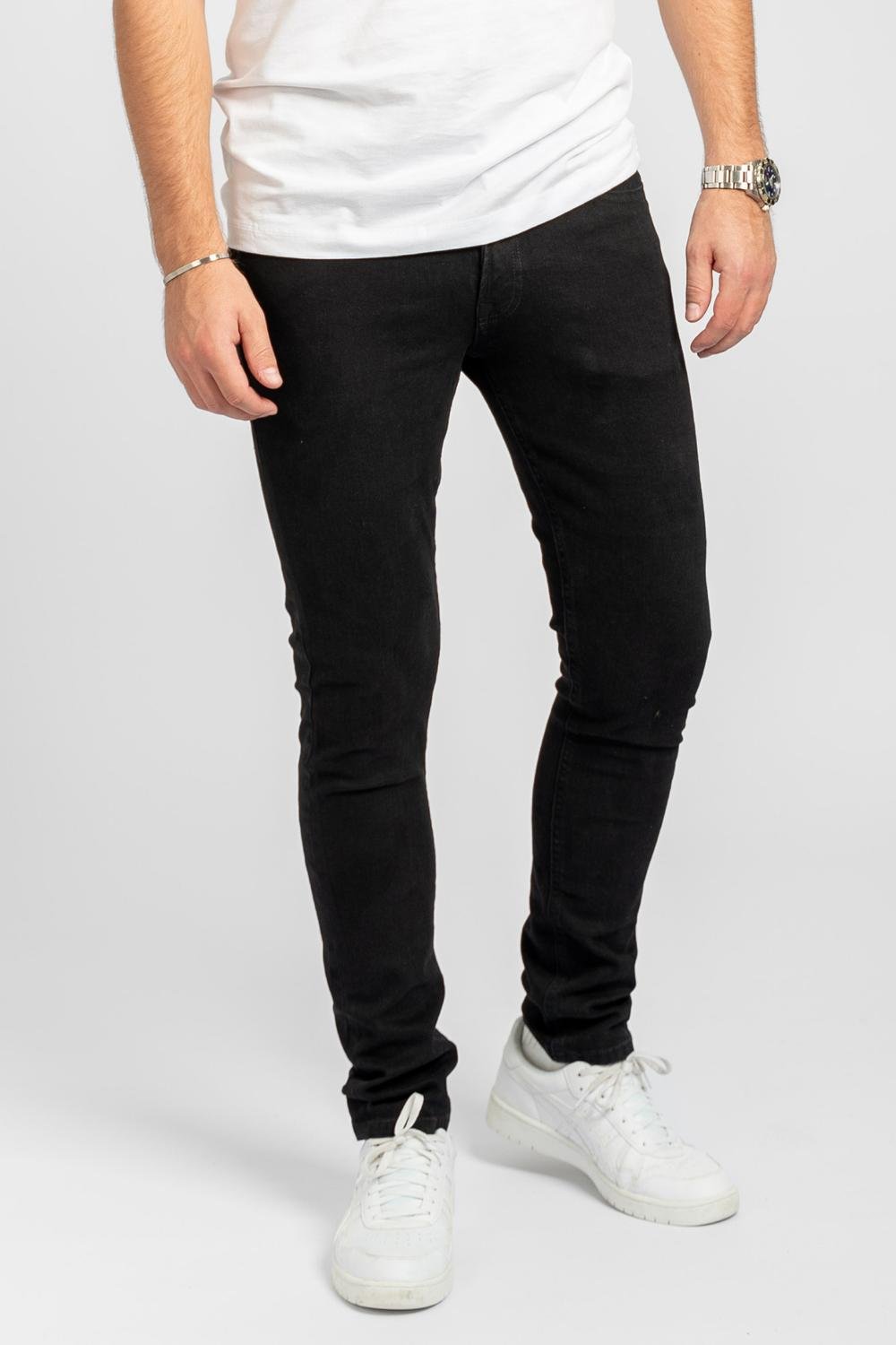 Thumbnail - Die Original Performance Jeans (Slim) - Schwarzer Denim