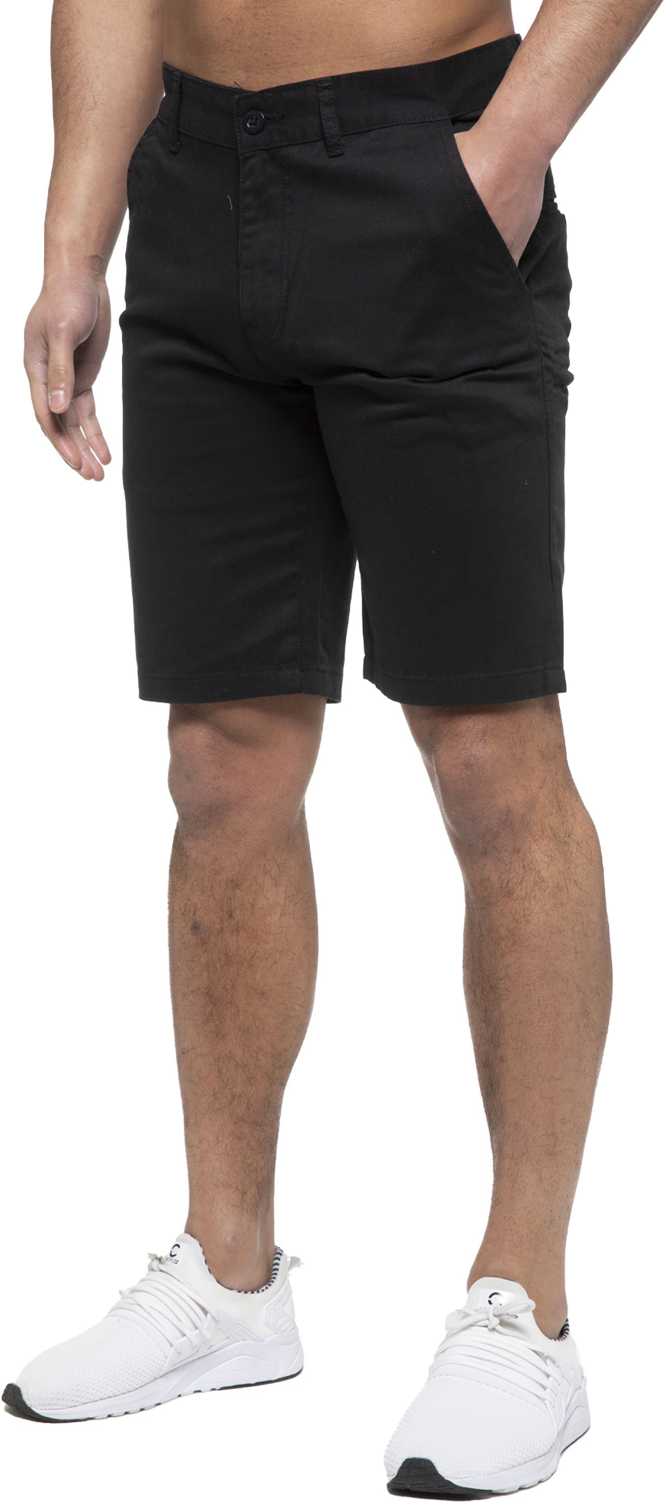Thumbnail - Enzo | Herren Chino Shorts In Schwarz
