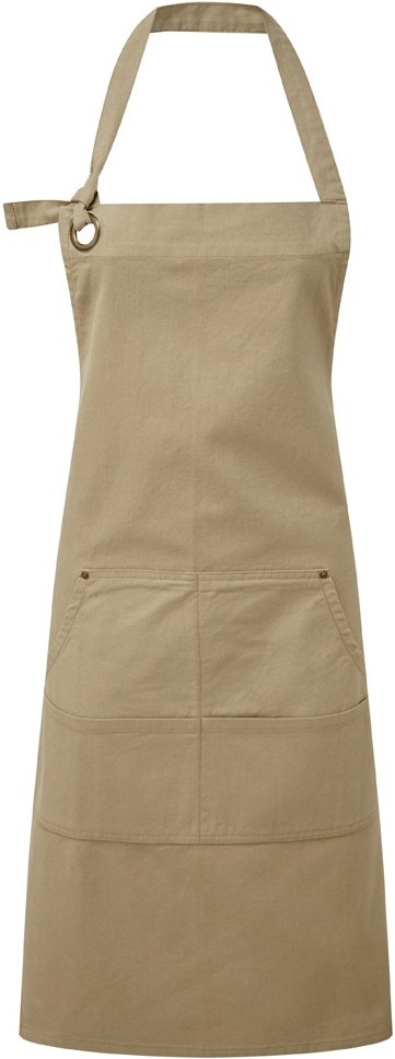 Premier Calibre Taschenschürze aus schwerem Canvas (Khaki)