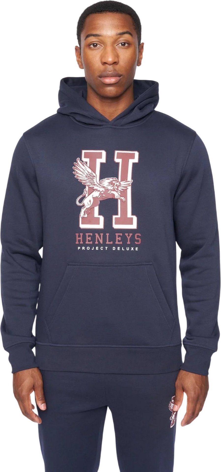 Henleys - "Belton" Kapuzenpullover für Herren (Marineblau)