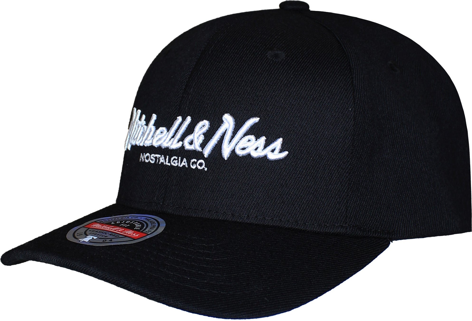 Mitchell & Ness Marken Pinscript Klassische Schwarze Kapuze