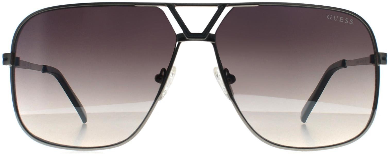 Guess Aviator Unisex Glänzend Leicht Nickeltin Rauch Grau Gradient GO00066