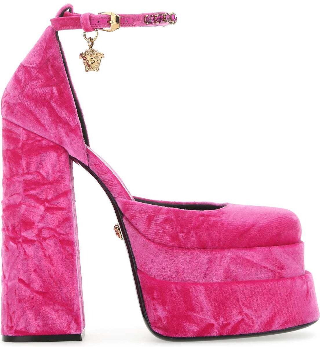 Fuchsia Samt Medusa Aevitas Pumps