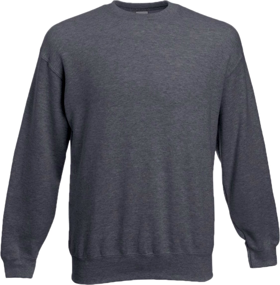 Fruit Of The Loom Herren Classic 80/20 Heather Set-in Sweatshirt (dunkle Heather Grey)